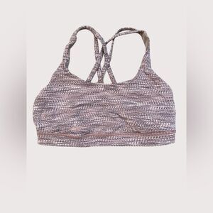 Lululemon Energy Bra Arrow Jacquard Antique Bark